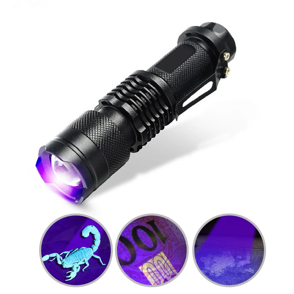Портативный фонарик радиометры 395 нм светодиодный флуоресцентный индикатор для