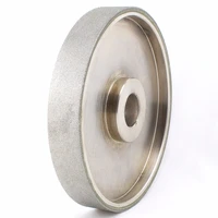 6 inch grit 46 1000 facing diamond grinding wheel coated bore size 1 w bushing arbor 34 58 lapidary tools for stone