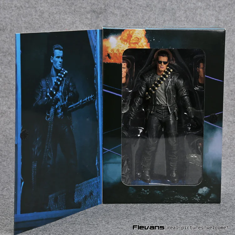 NECA Терминатор 2: Судный День T-800 Шварценеггер ПВХ фигурка Коллекционная модель
