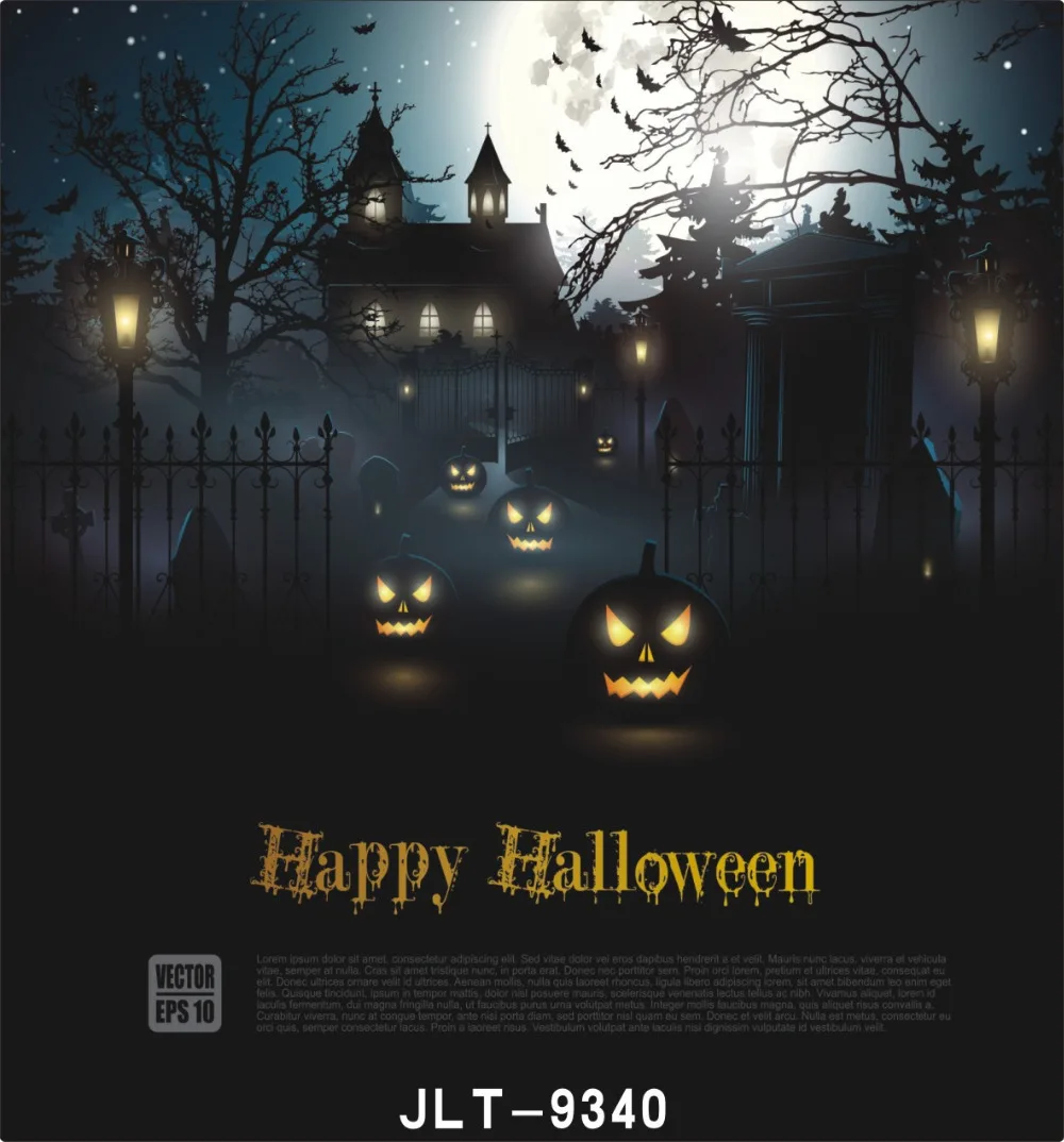 

Pumpkin Vinyl Photography Happy Halloween Backgrounds Computer Printed Children Party Photography Backdrops for Photo studio