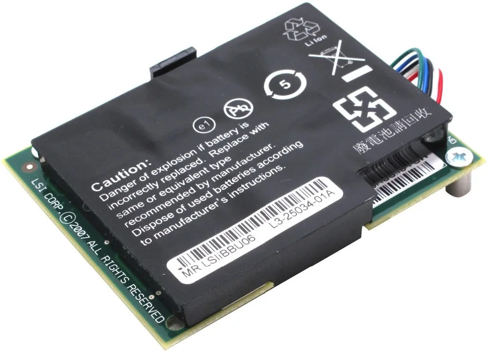 RaidStorage запасной аккумулятор Avago LSI MegaRAID SAS LSI00160 LSIiBBU06 IBBU06 BBU06 для 9261 9260-8I дата
