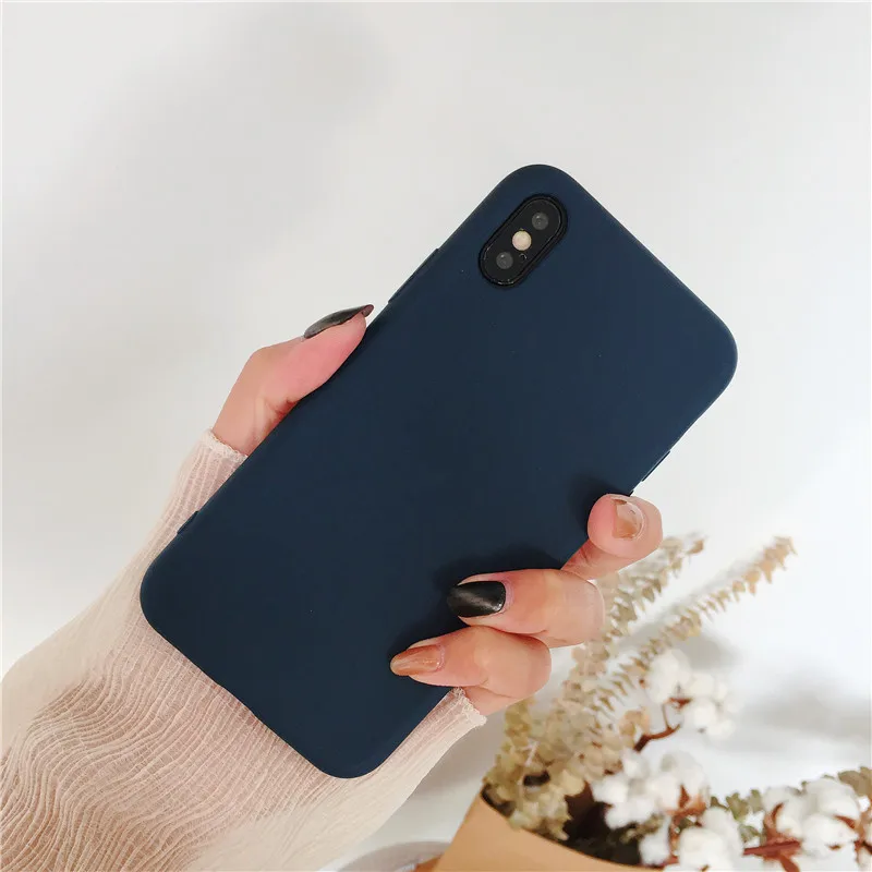 Чехол фиолетового цвета для iPhone Xs Max чехол X XR Мягкий ТПУ силиконовый чехол для iPhone 8 7 Plus чехол для iPhone 6S Plus 7 8 Plus Couqe