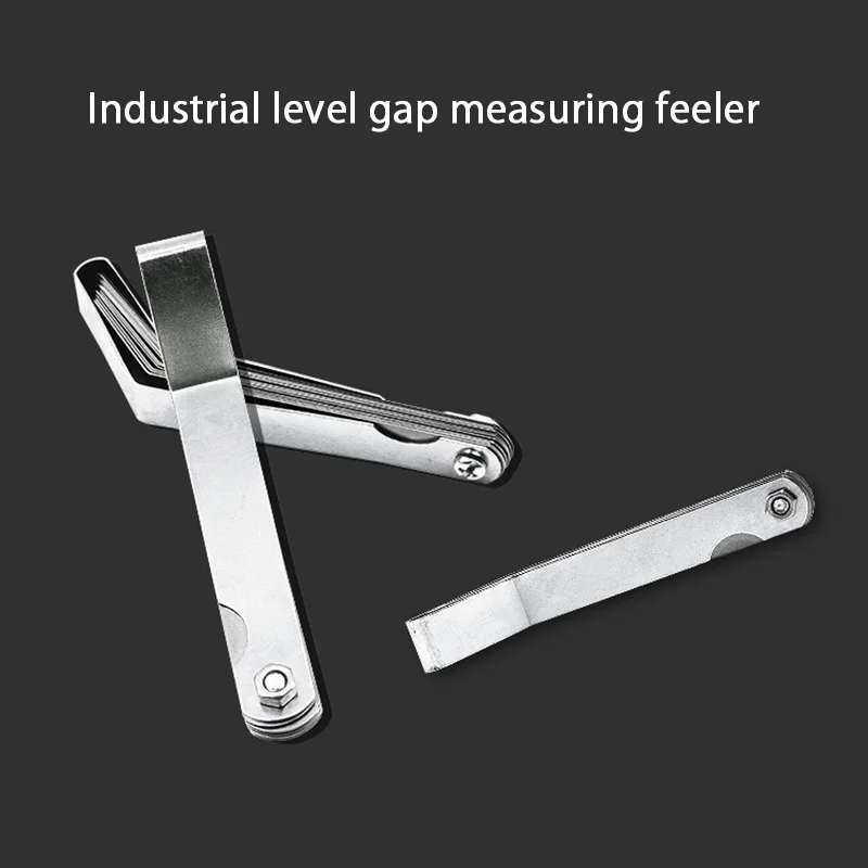 

Stainless Steel 16 Blade Feeler Gauge High Strength Metric Durable 0.127-0.508 mm Measuring Tool Toolbox repair is easy to carry