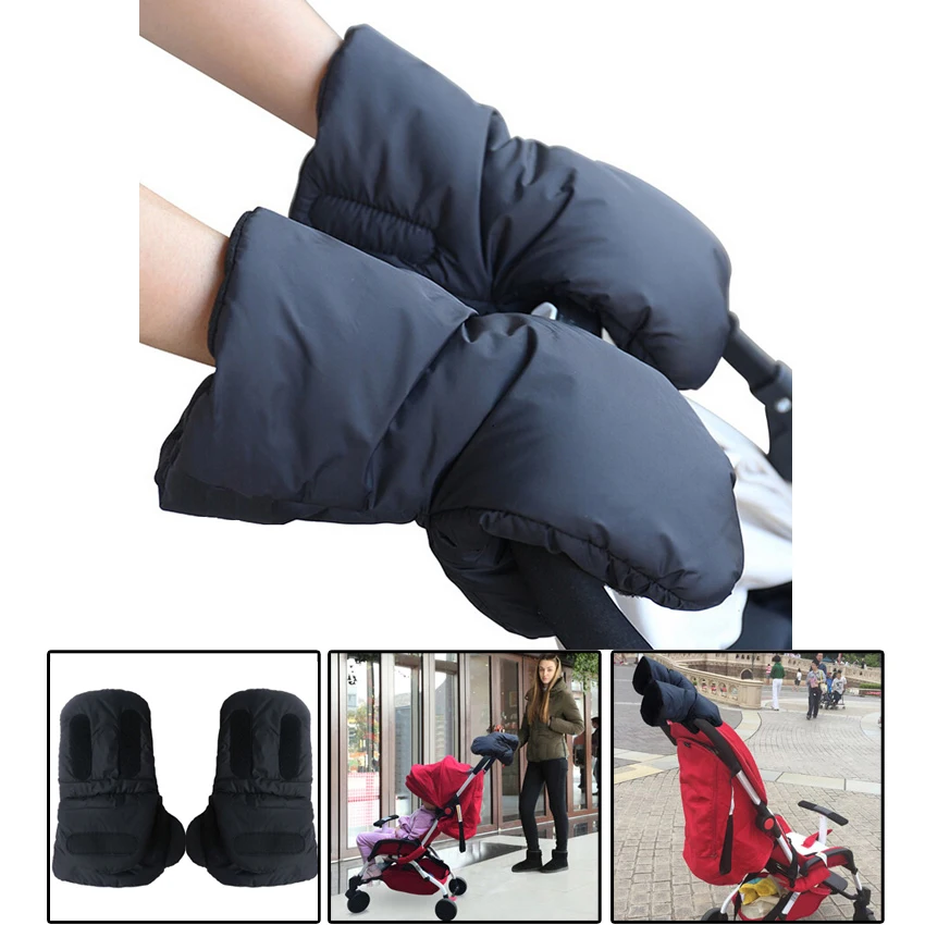 Одна пара флисовых перчаток для сиденья детской коляски Детские