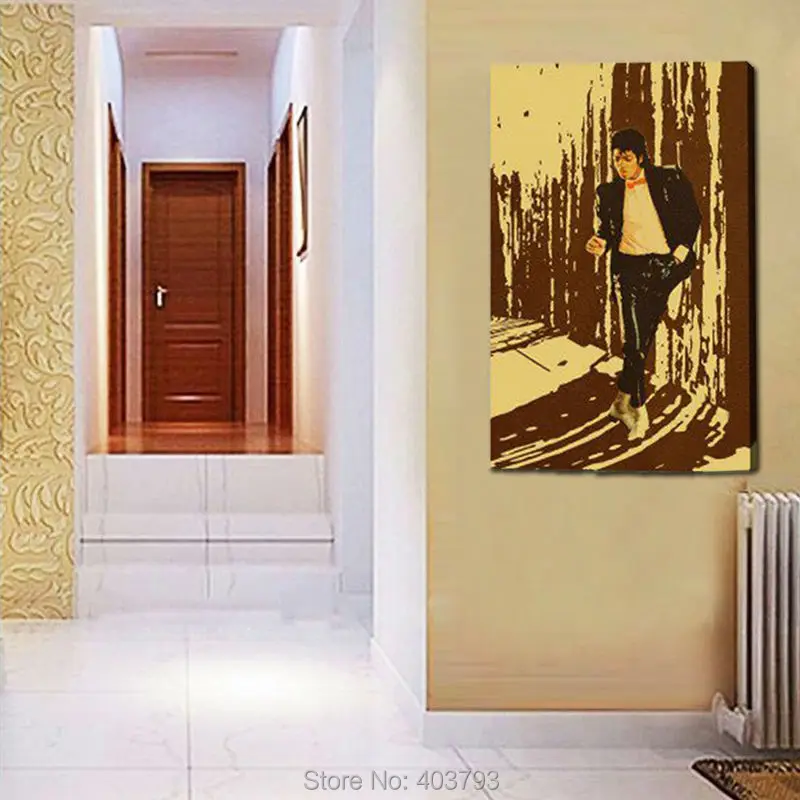 

100% hand painted Michael Jackson abstract oil painting on canvas for home decor unique gift Barocco christmas gifts