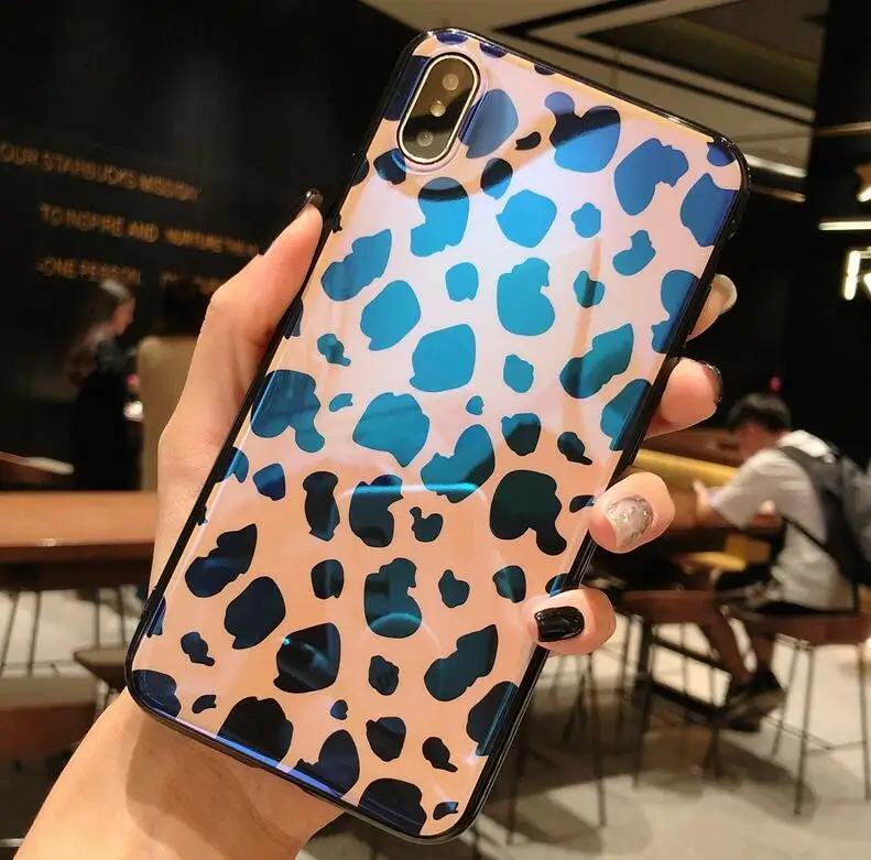2 Синий блестящий Леопардовый Мягкий чехол для телефона huawei P20 Lite, чехол для huawei P30 Pro Honor 10 Lite V20 V10 6X 7X 8X Y7 p smart - Цвет: 2