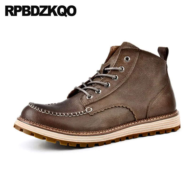 полнозернистая кожа удобный ботинки осенняя армейские батильоны военные