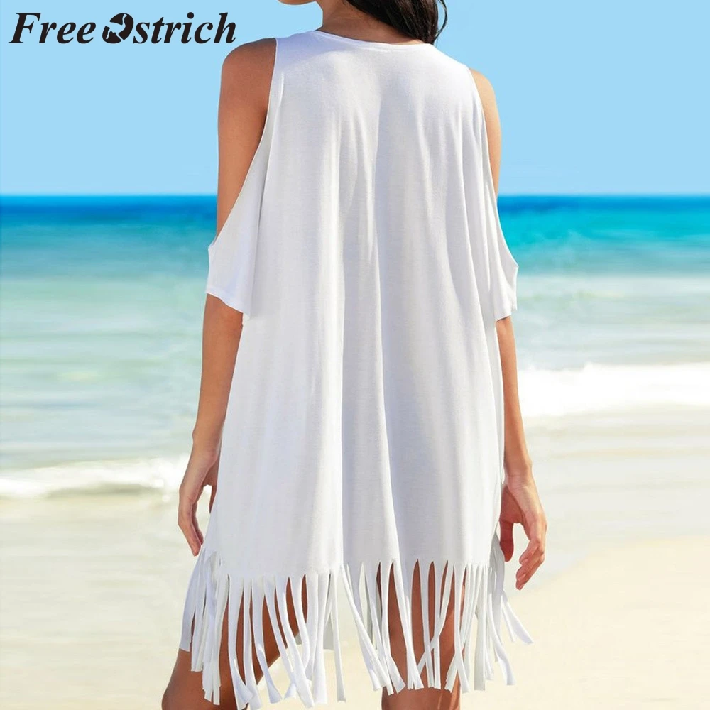 Free Ostrich 2019 Женские Мешковатые купальники с кисточками и буквенным принтом бикини