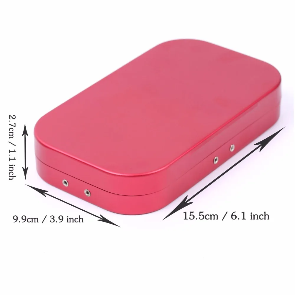 Maximumcatch Алюминиевые Окна Рыболовные Снасти Красный Fly Fishing Box Micro щелевые Пены