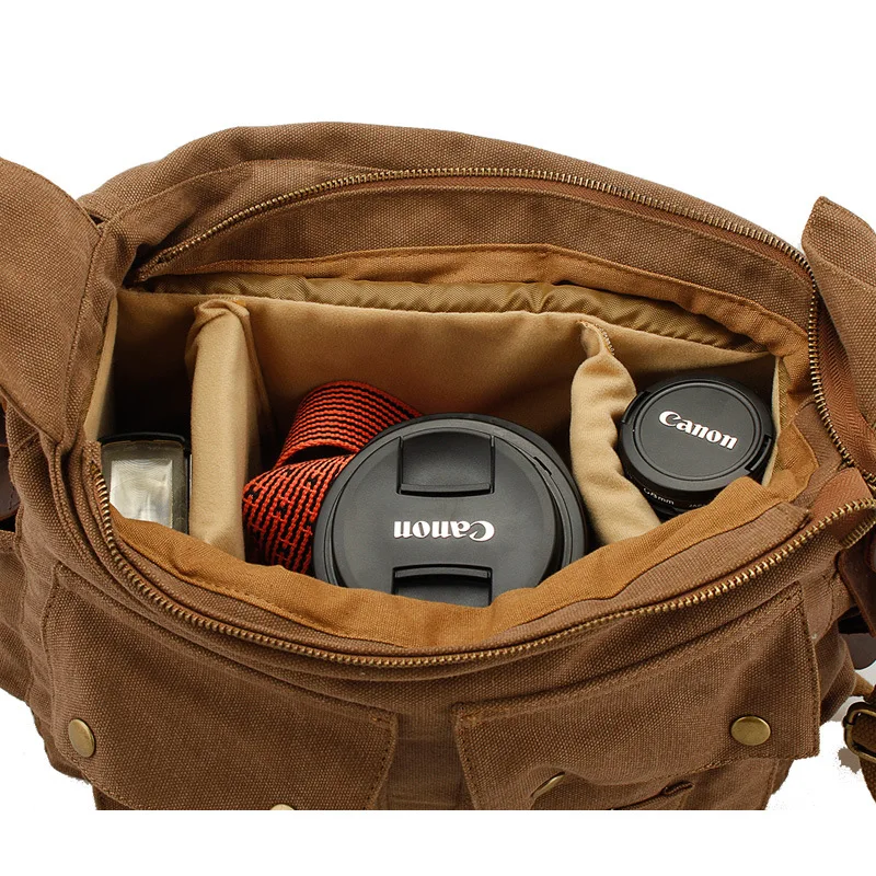 Мужская Холщовая Сумка на плечо AETOO сумка для цифровой зеркальной камеры Canon|canvas