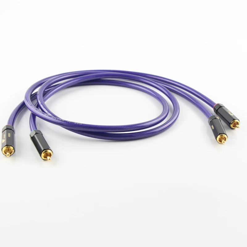 Audiocrast HI End посеребренный кабель RCA Hi end усилитель CD Interconnect 2RCA к мужской