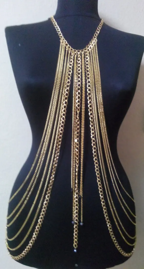 Лидер продаж сексуальное бикини металлическая цепочка ожерелье ювелирное