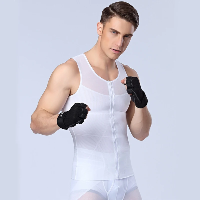 Большой X Shaper мужской облегающий корсет нижнее белье жилет для похудения рубашка