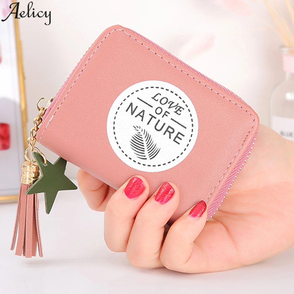 Женский кошелек клатч Aelicy из искусственной кожи с надписью|Женские кошельки| |