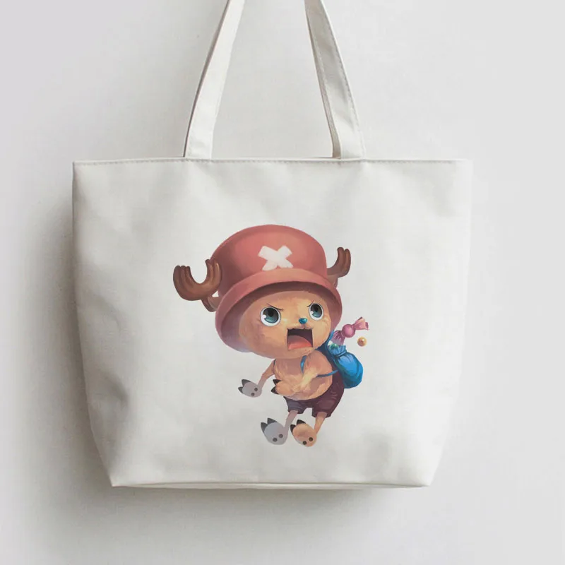 Холщовая Сумка для покупок Tony Chopper Portgas D Ace Nami с японским аниме Мультяшные сумки