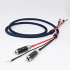 Виборг LC801 5N OFC посеребренный Кабель Tonearm (Phono) 2 RCAs до 2 RCAs кабель тонарма RCA-RCA