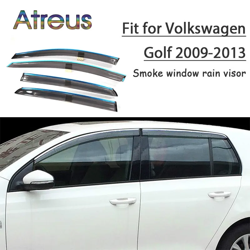 Atreus 1 комплект ABS для Volkswagen GOLF Mk6 VW Golf 6 2013 2009 аксессуары Автомобильные дефлекторы