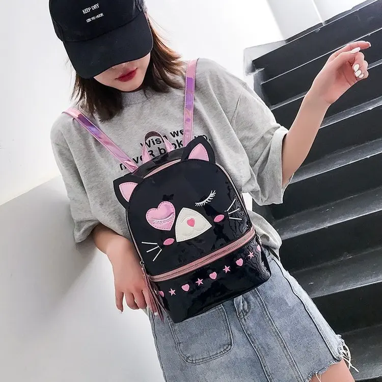 Рюкзак Rdywbu из искусственной кожи для девочек-подростков с лазерной голограммой