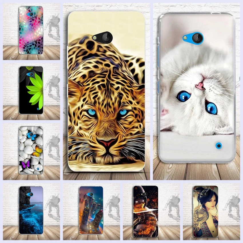 Мягкий чехол из ТПУ для Coque Microsoft Nokia Lumia 640 силиконовая задняя крышка Funda Capa|case for 7