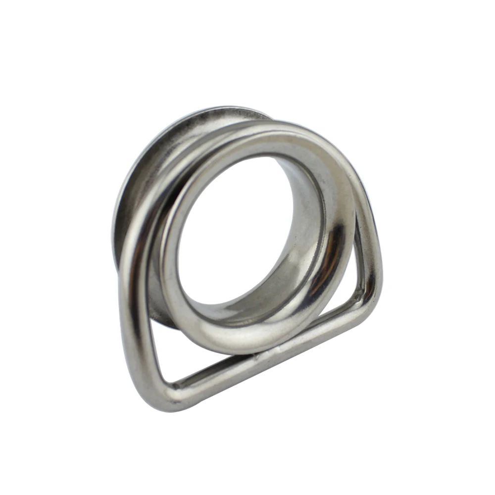 Stainless Steel D Ring Wire Rope Thimble Marine Hardware Boat/Yacht Cable Accession 10pcs