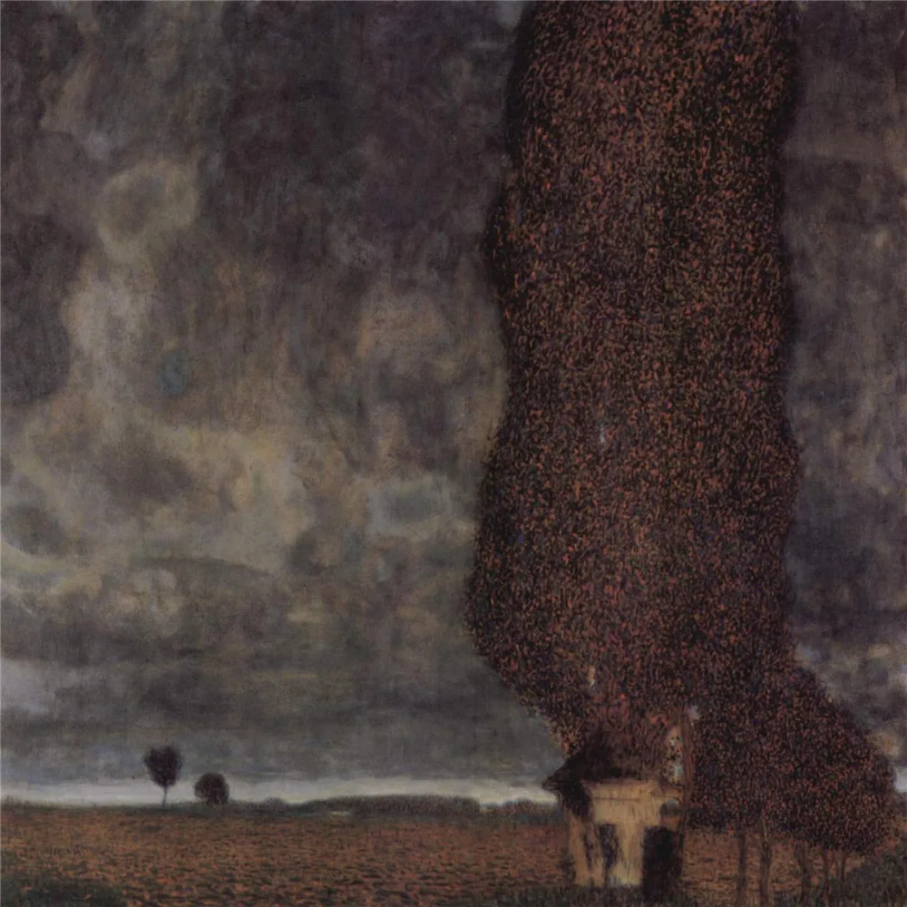 

Картина маслом ручной работы репродукция Big Poplar II от Gustav Klimt