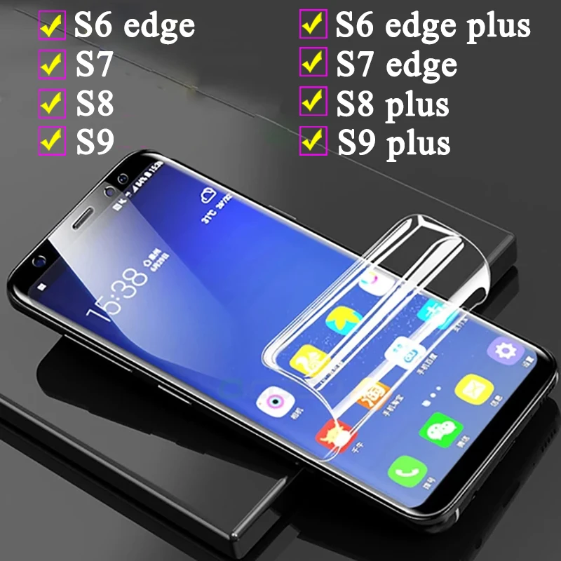 Защитная пленка для samsung s9 plus защитная экрана s8 s6 s7 edge стекло sansung s 6 7 8 9 мягкая