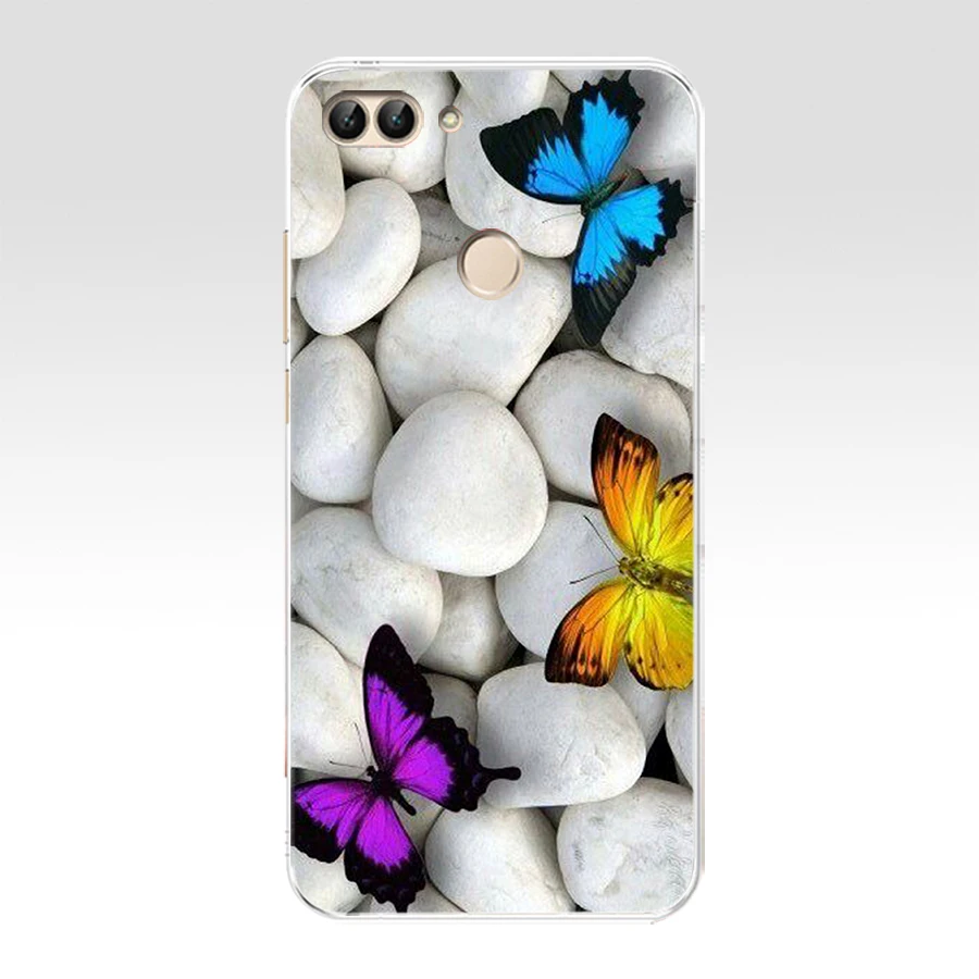 24 B huawei P Smart чехол TPU Мягкий силиконовый прозрачный чехол для телефона huawei P Smart Cover FIG-LX1 Enjoy 7S Чехол - Color: 24