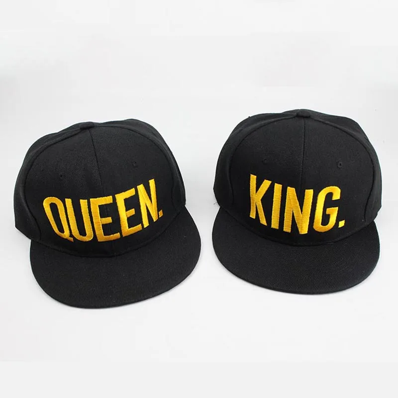 Бейсболка с вышивкой король и королева для влюбленных хлопковая кепка в стиле