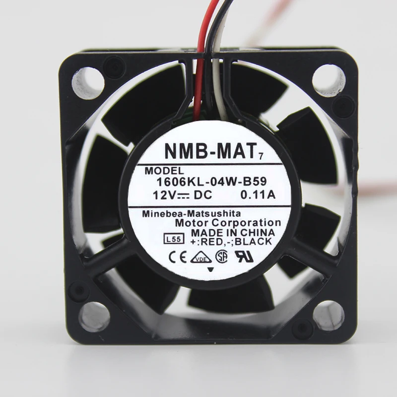 Оригинальный 4015 двухшариковый Вентилятор охлаждения 12 В 0.11A 1606KL-04W-B59 три линии