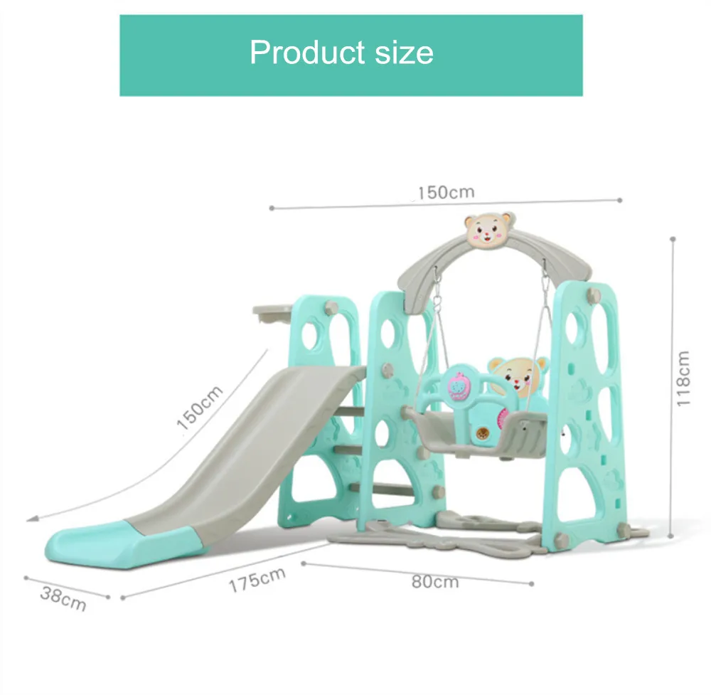 children slide Children's home indoor birthday toys with widening lengthening thickening and folding a small | Спорт и