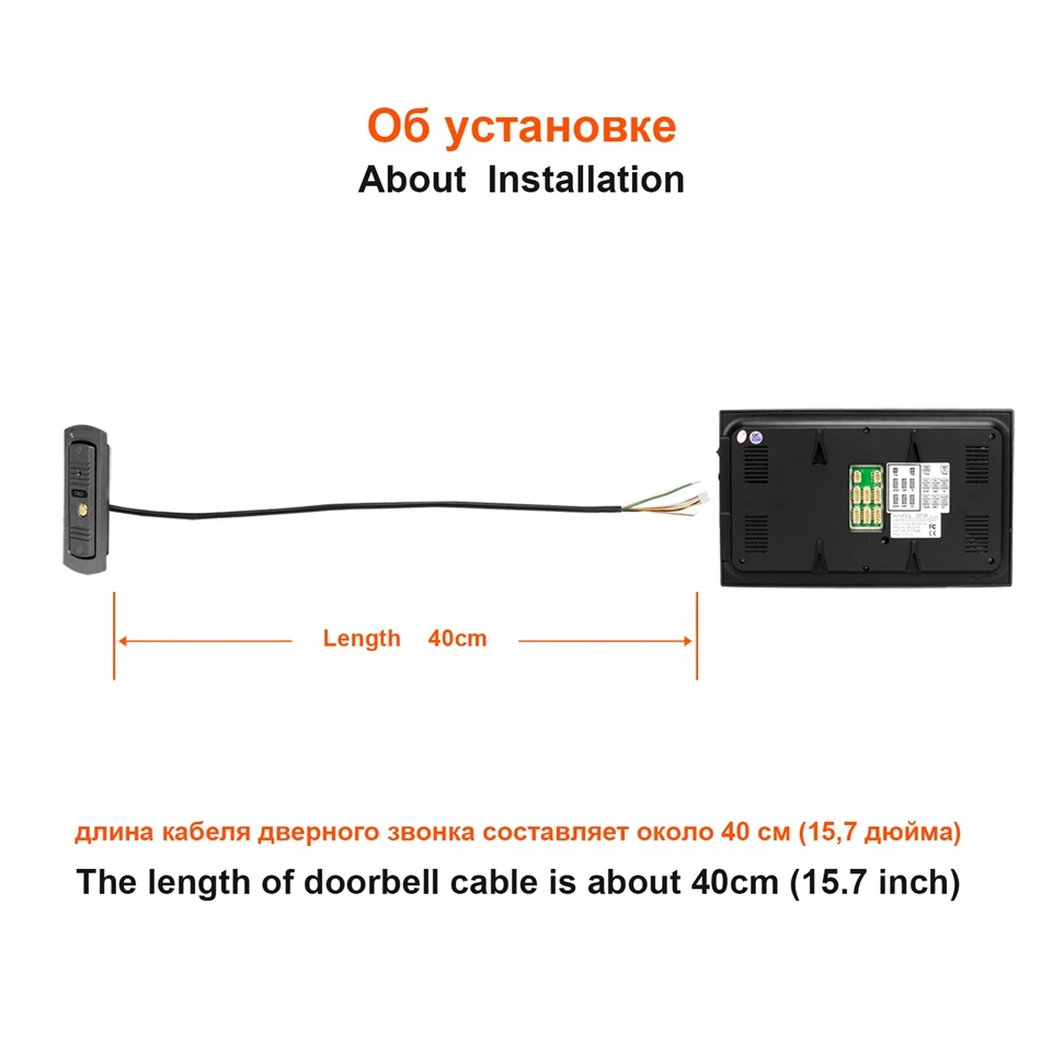 HomeFong 7 дюймов Wifi видеодомофон для дома беспроводной видеодомофон 1200TVL панель вызова поддержка электрических замков уличные камеры