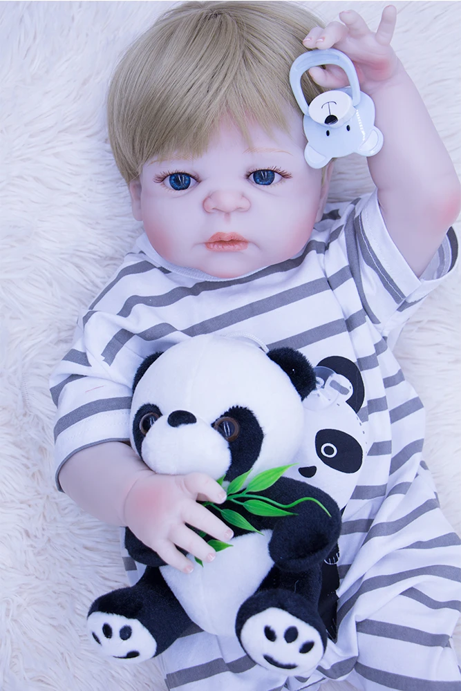 Кукла dollmai 22 дюйма кукла bebe boy Reborn Реалистичная прочная силиконовая модная