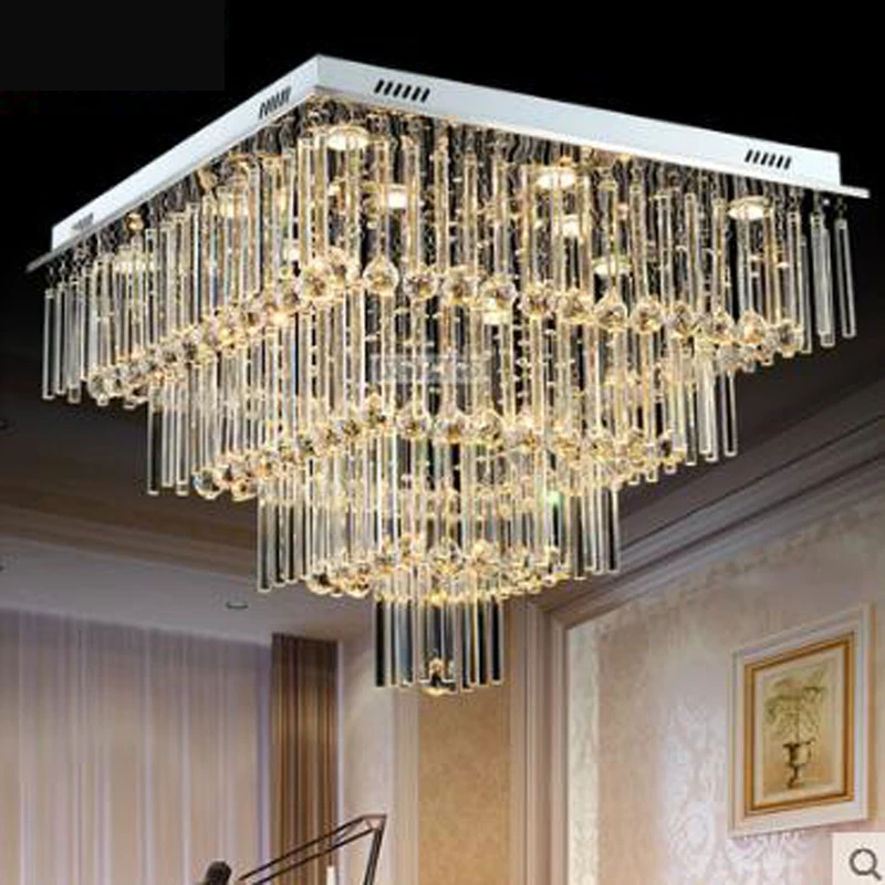 Хрустальная лампа люстра для гостиной освещение атмосфера светодиодный