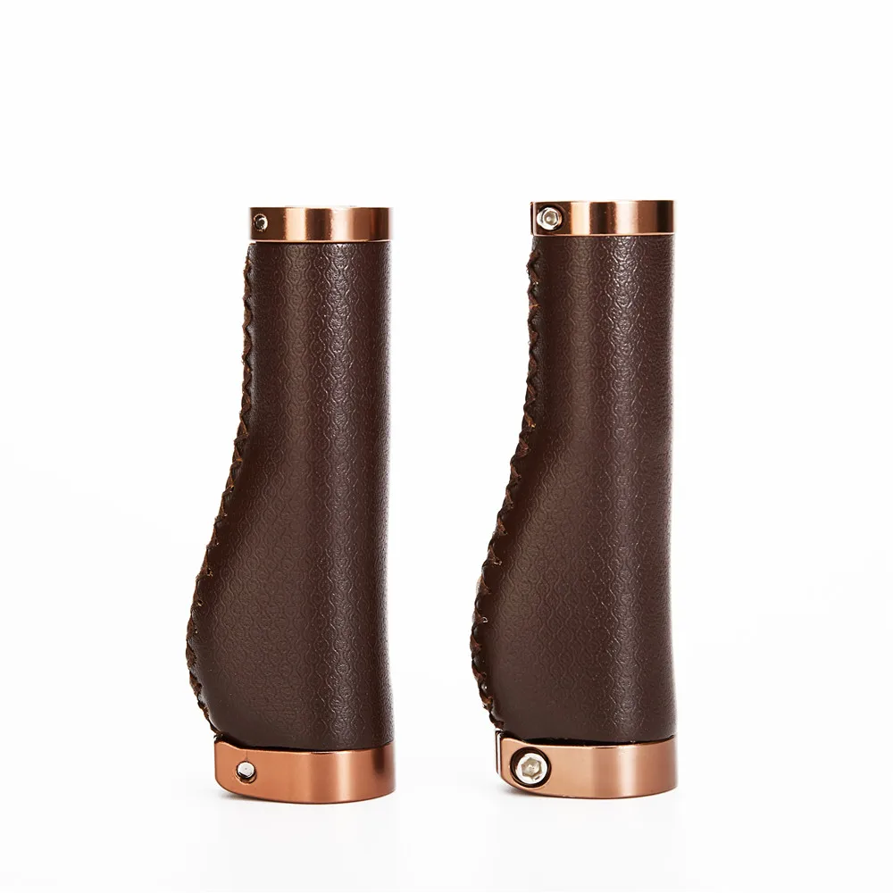 Урожай Ретро PU грипсы для Велосипеда Ручки Запираемый Ручками Велоспорт Дороги