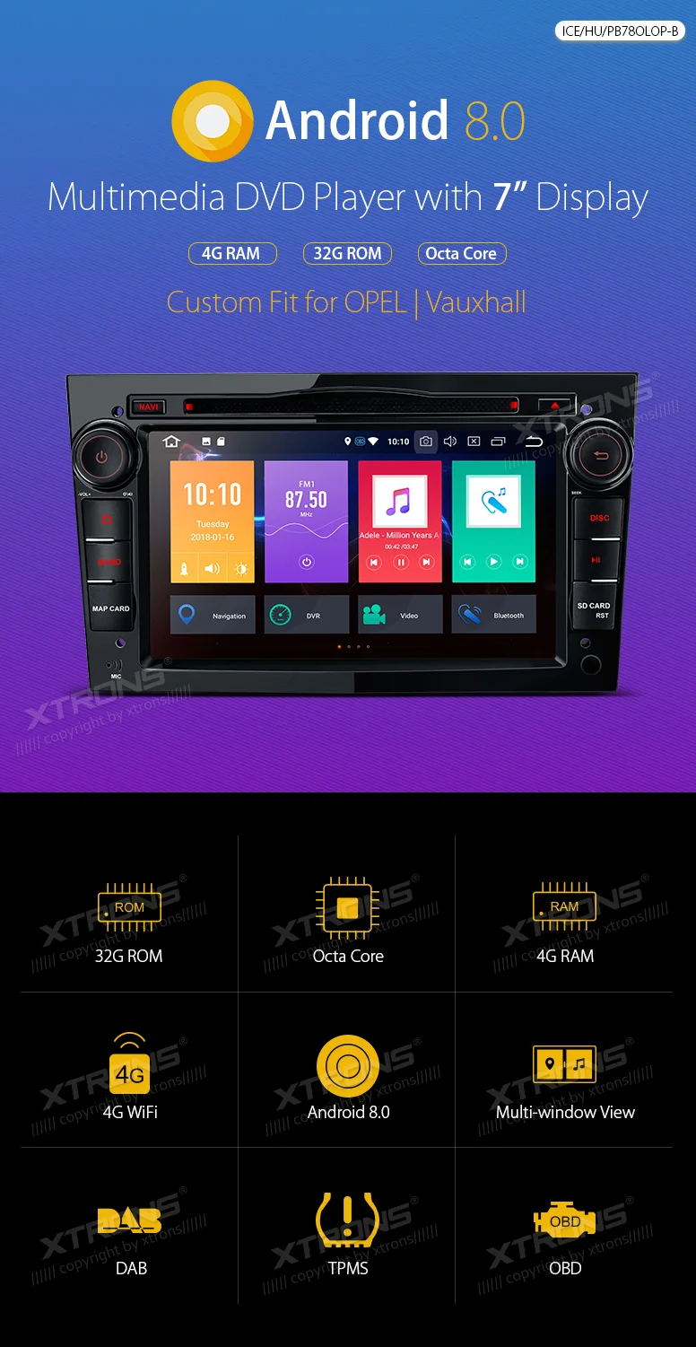 Android 8,0 Octa Core автомобиля Радио DVD плеер gps для OPEL Vauxhall Antara Corsa D 2006 2007 2008 2009 2010 2011/Vivaro