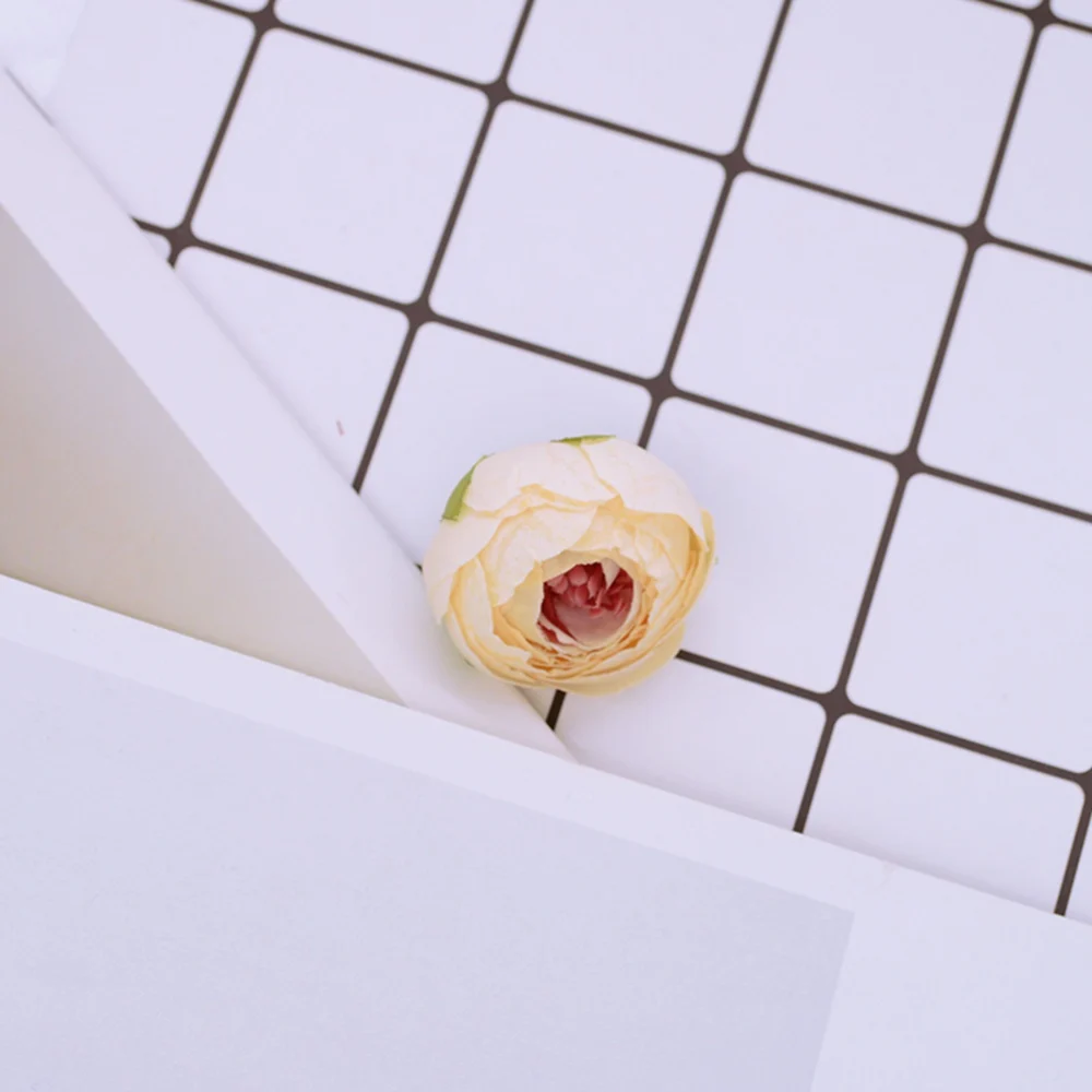 5 шт. искусственные цветы шелковые чайные бутоны розы diy Подарочная коробка