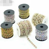 2yardslot flower diamond bling crystal ribbon wrap trim diy home wedding cake party decorations gold silver lace trimming