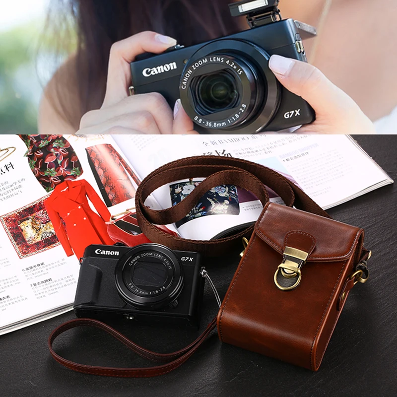 Чехол для цифровой камеры из искусственной кожи Panasonic Lumix DC TZ90 TZ100 TZ80 TZ70 TZ60 TZ57 TZ50 TZ40