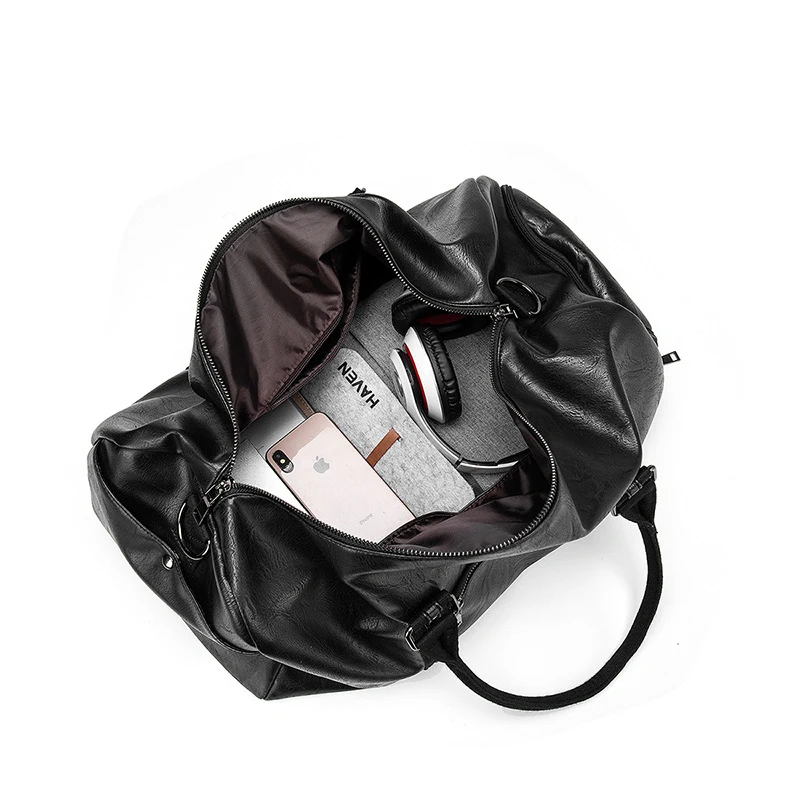 Мягкая спортивная сумка из искусственной кожи для мужчин и женщин дорожные сумки