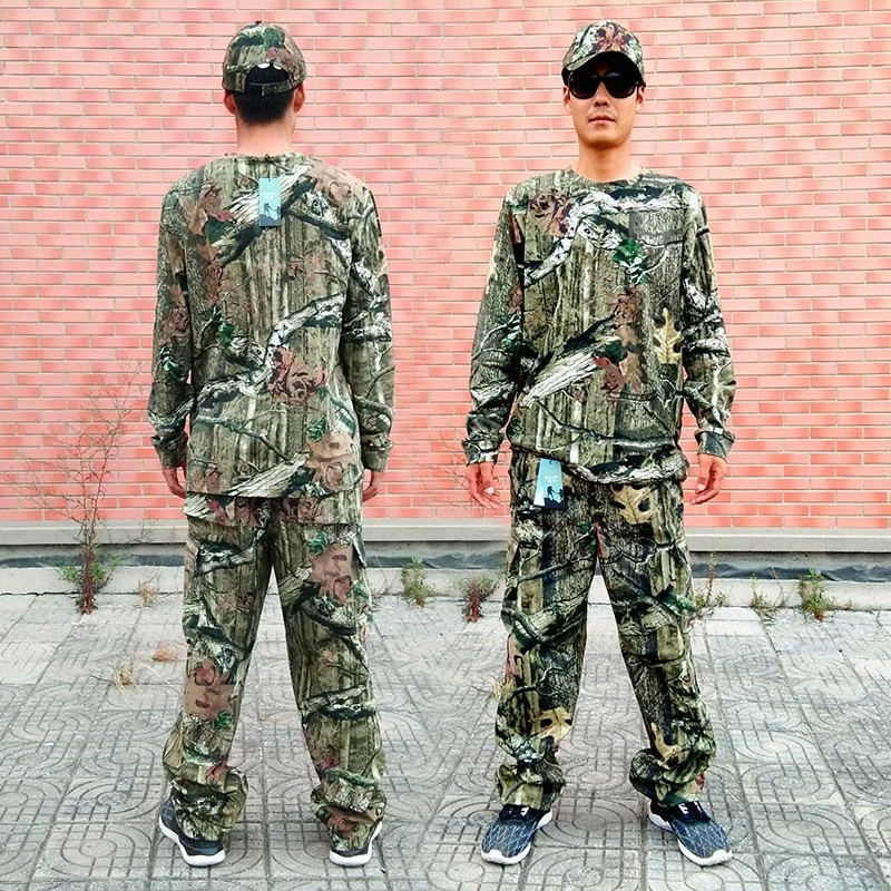 

Bionic Camouflage Cap Free Size Suitable for Outdoor Sports Fishing Mountaineering in Spring Autumn Hunting Clothing Accessories