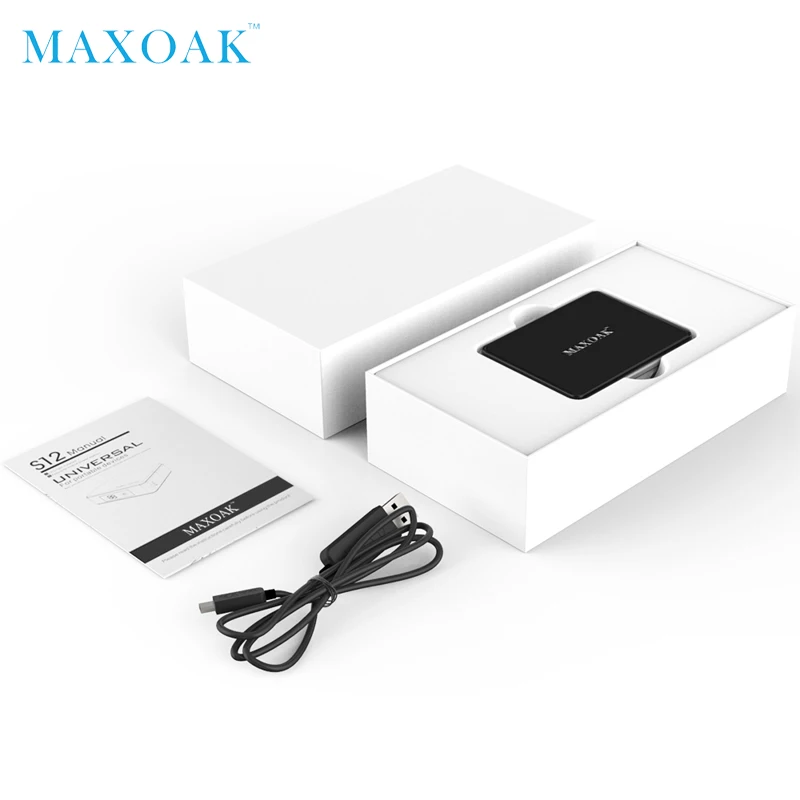 MAXOAK 5200 мАч Мини Внешний аккумулятор портативный внешний аккумулятор цифровой дисплей аккумулятор зарядное устройство мобильный телефон