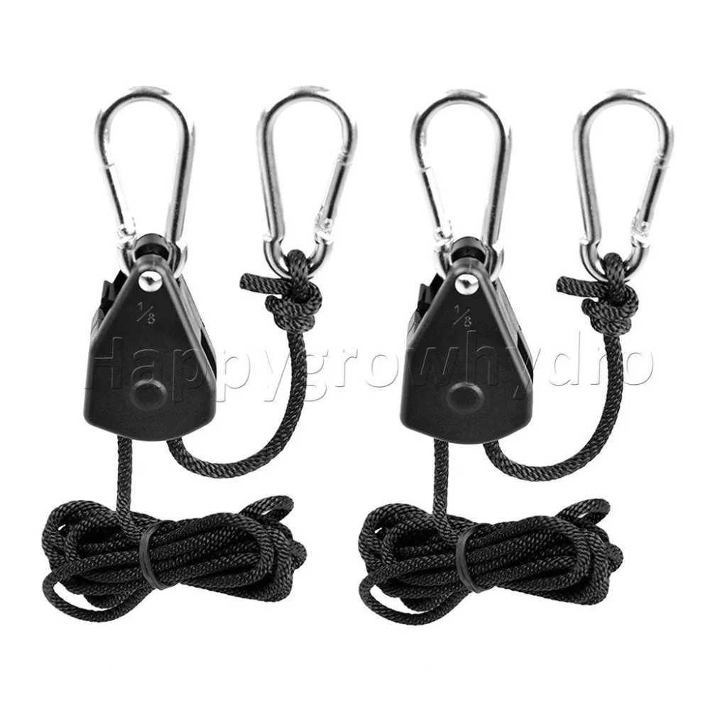 2PC 1 8 Rope Ratchet YOYO Hanger For LED Grow Light Fan Carbon Filter Hydroponic|Фитолампы| |