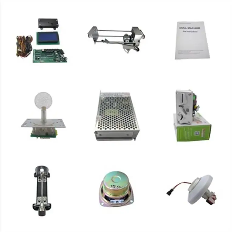 DIY мини коготь кран игровой автомат комплект с основной платой питания Кнопка cam