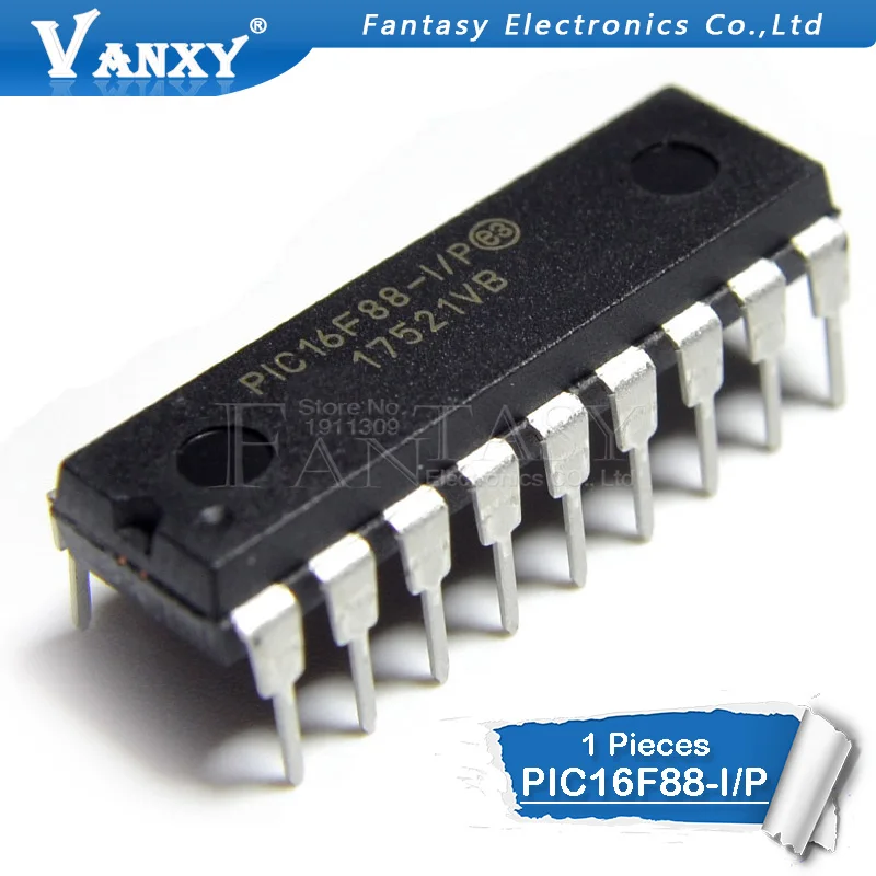1 шт. PIC16F88-I/P DIP-18 PIC16F88 DIP18 | Электронные компоненты и принадлежности