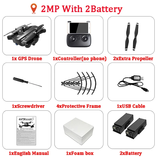 2MP 2B SG900 SG900S SG900-S X192 gps Квадрокоптер с 1080P HD камерой вертолет с фиксированной точкой wifi FPV Дрон режим следования за мной - Цвет: 2MP 2B