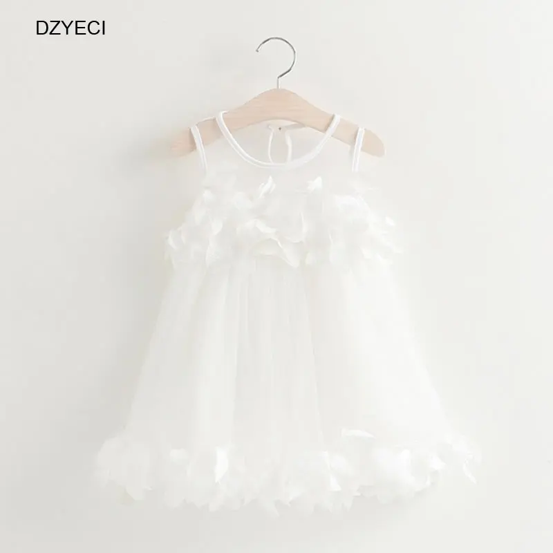 Dzyeci кружевное платье с цветочным рисунком для Костюм для маленьких девочек Сарафан детей-подростков лоскутное церемонии невесты платье Детские вечерние 6 т