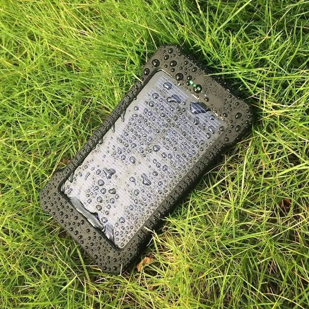 Солнечный Мощность Bank 6000 mAh Водонепроницаемый внешний Батарея резервного