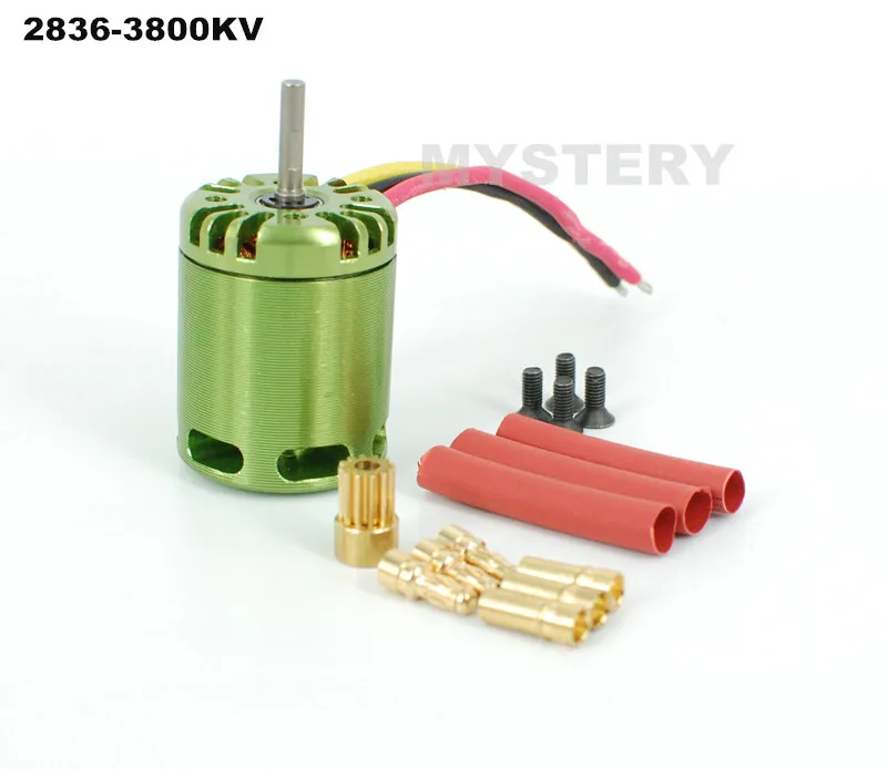 Внешний Бесколлекторный двигатель Mystery 2836 3800KV для радиоуправляемого вертолета 450