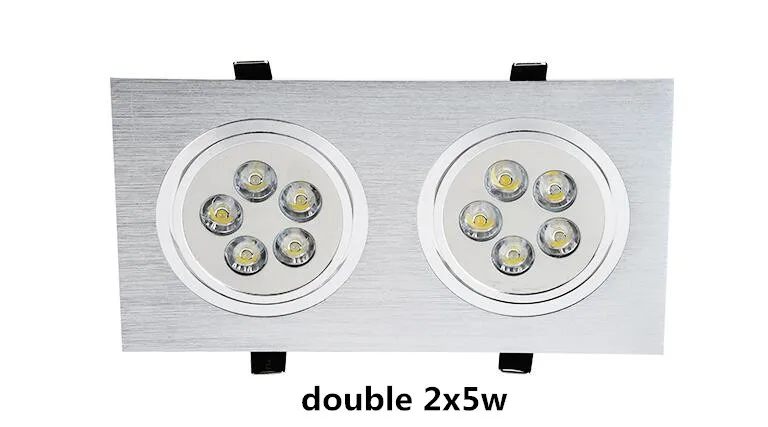10 шт. светодио дный светильники 6 Вт 12 20 110 V 220 потолок затемнения Downlight cree лампы