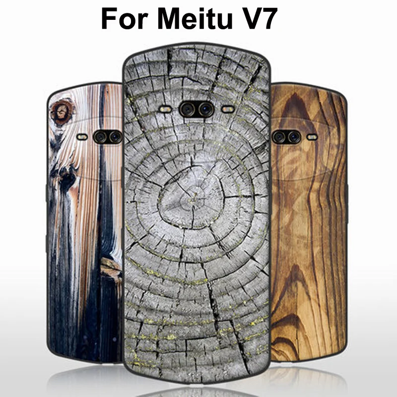 Для Meitu V7 чехол Дерево камень из мягкого силикона с узором из материала TPU чехол для телефона для Meitu V 7 V7 задняя крышка meituV7 MP1801 защитный ковер